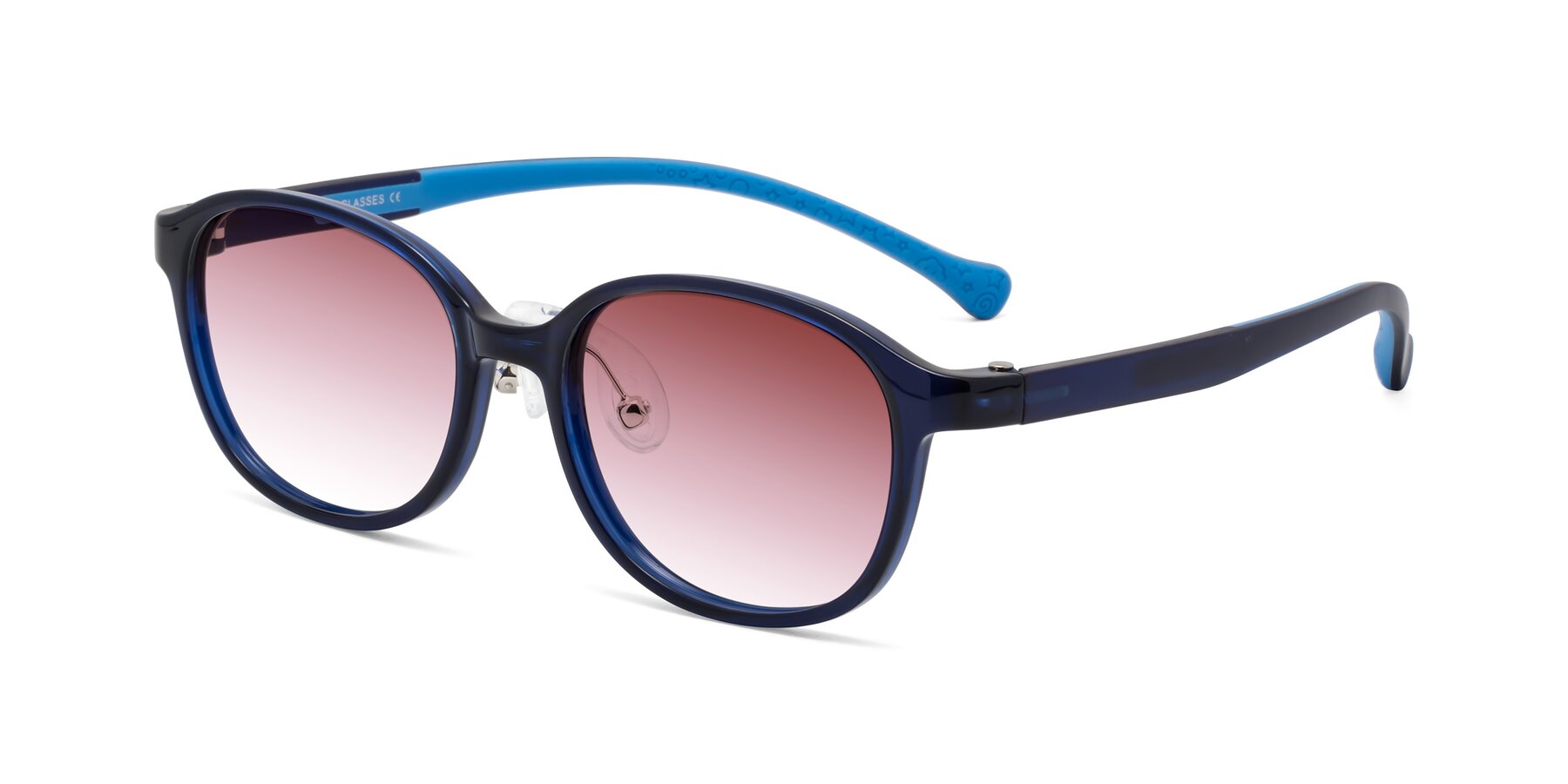 Angle of Meteor in Astronomer Blue with Garnet Gradient Lenses