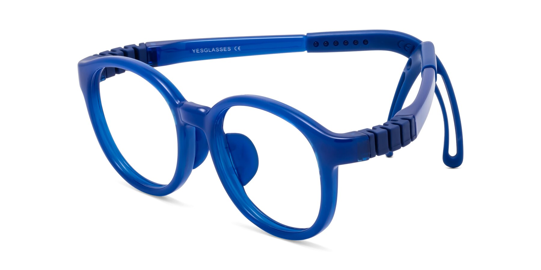 Angle of Anahid in Sailor Blue with Clear Blue Light Blocking Lenses