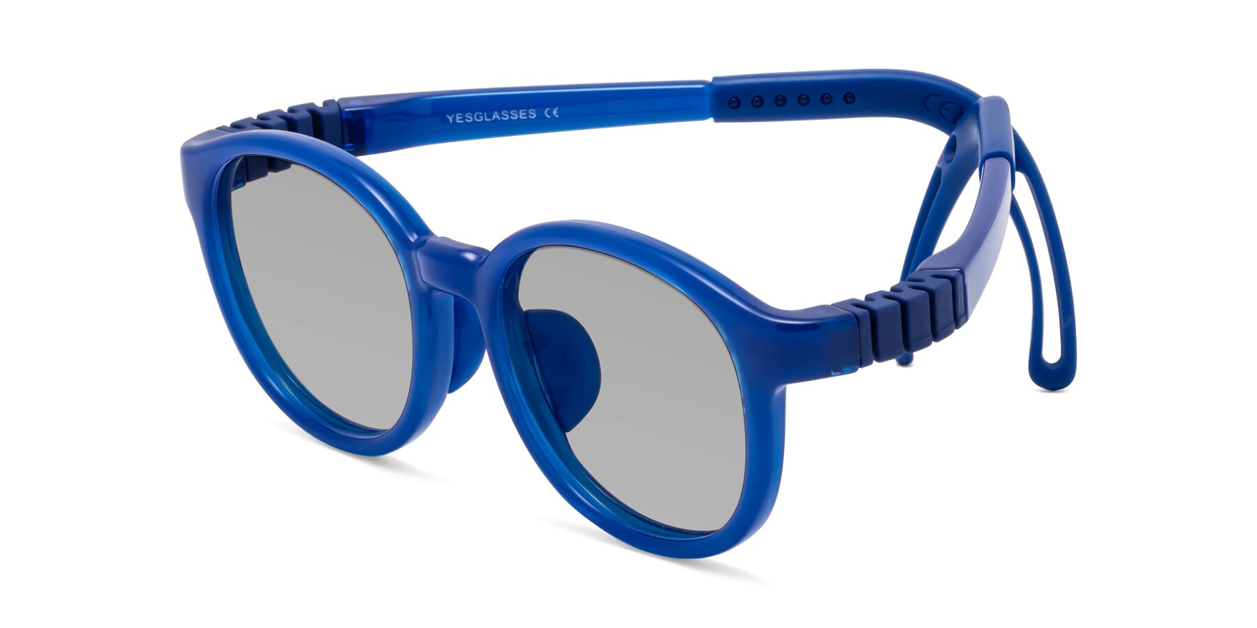 Angle of Anahid in Sailor Blue with Light Gray Tinted Lenses