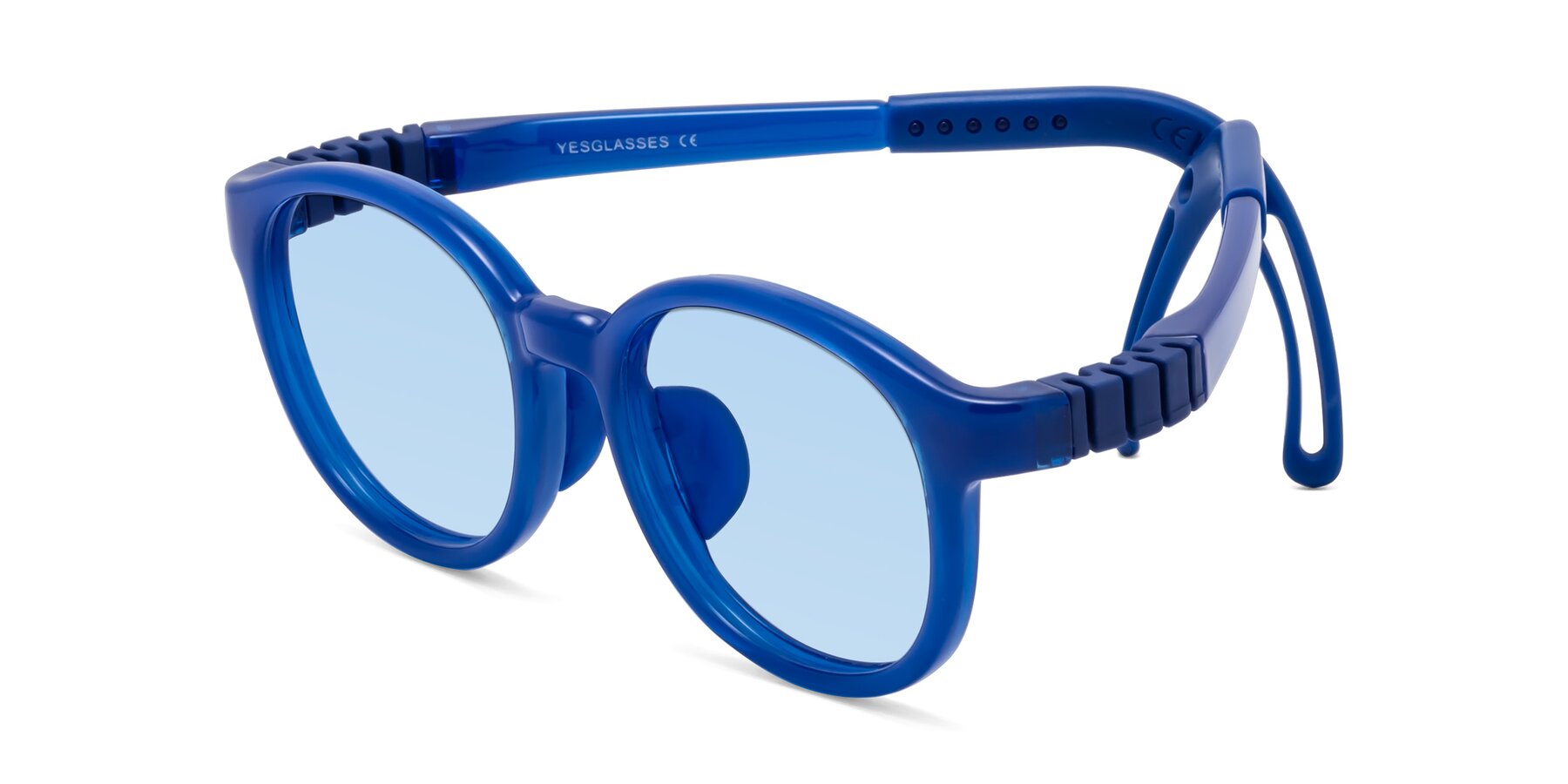 Angle of Anahid in Sailor Blue with Light Blue Tinted Lenses