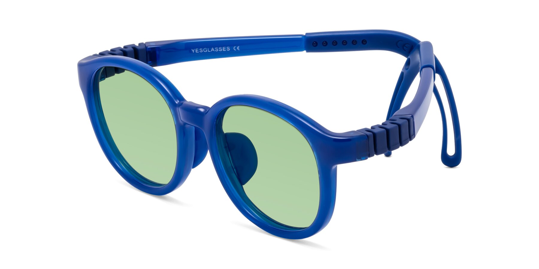 Angle of Anahid in Sailor Blue with Medium Green Tinted Lenses