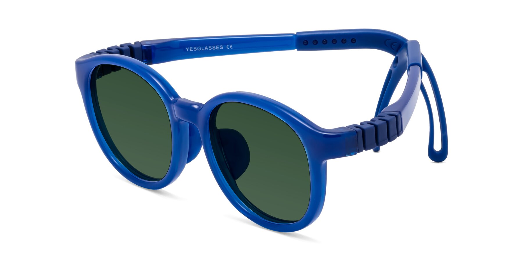 Angle of Anahid in Sailor Blue with Green Tinted Lenses