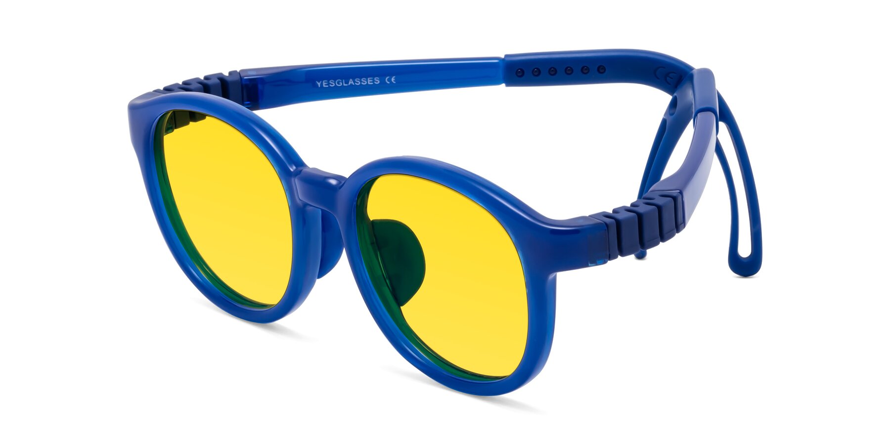 Angle of Anahid in Sailor Blue with Yellow Tinted Lenses