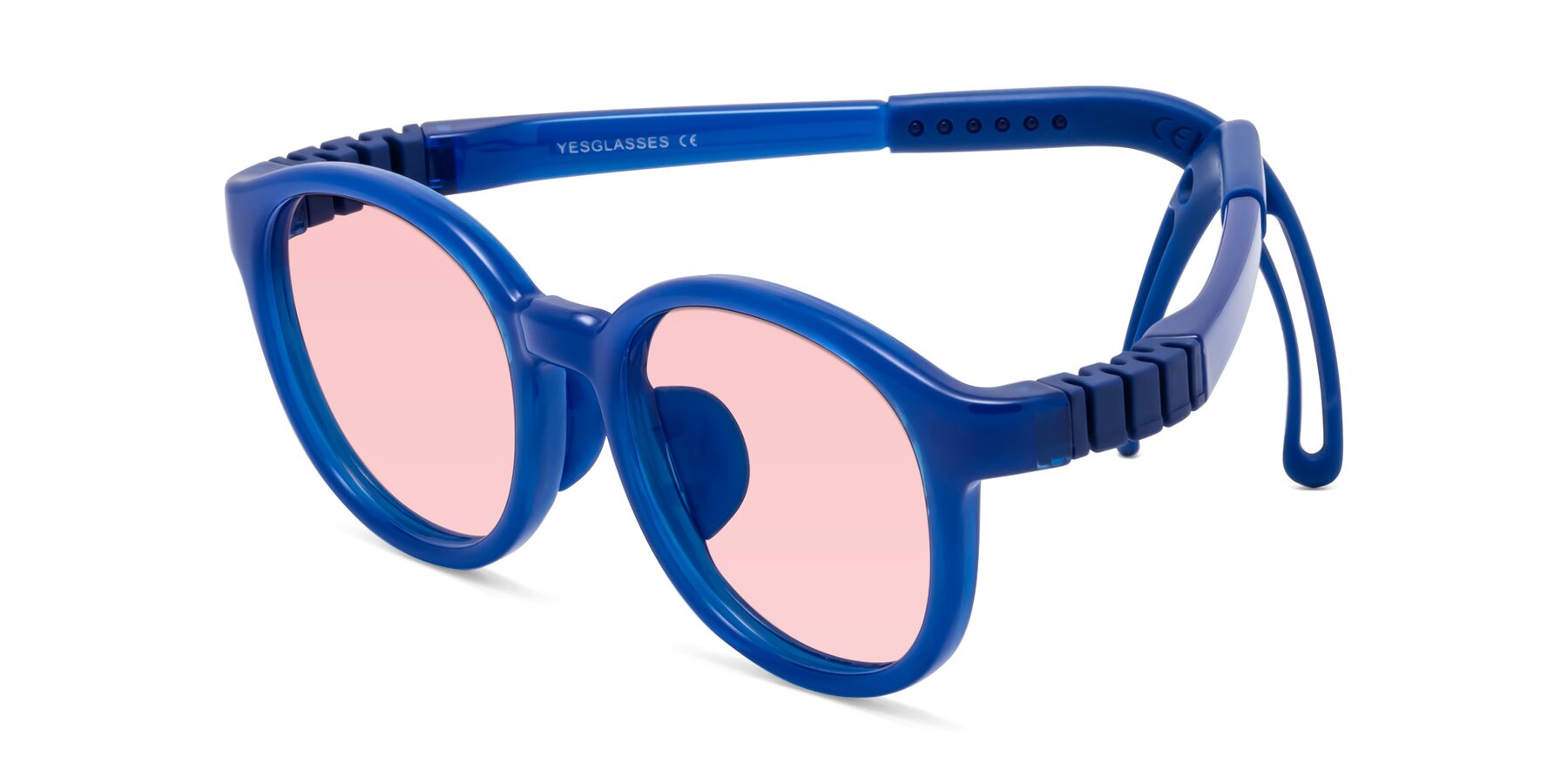 Angle of Anahid in Sailor Blue with Light Garnet Tinted Lenses