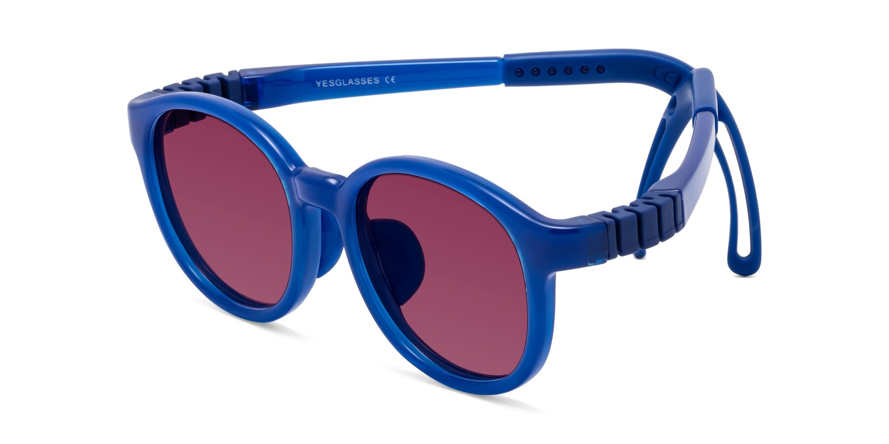 Angle of Anahid in Sailor Blue with Wine Tinted Lenses