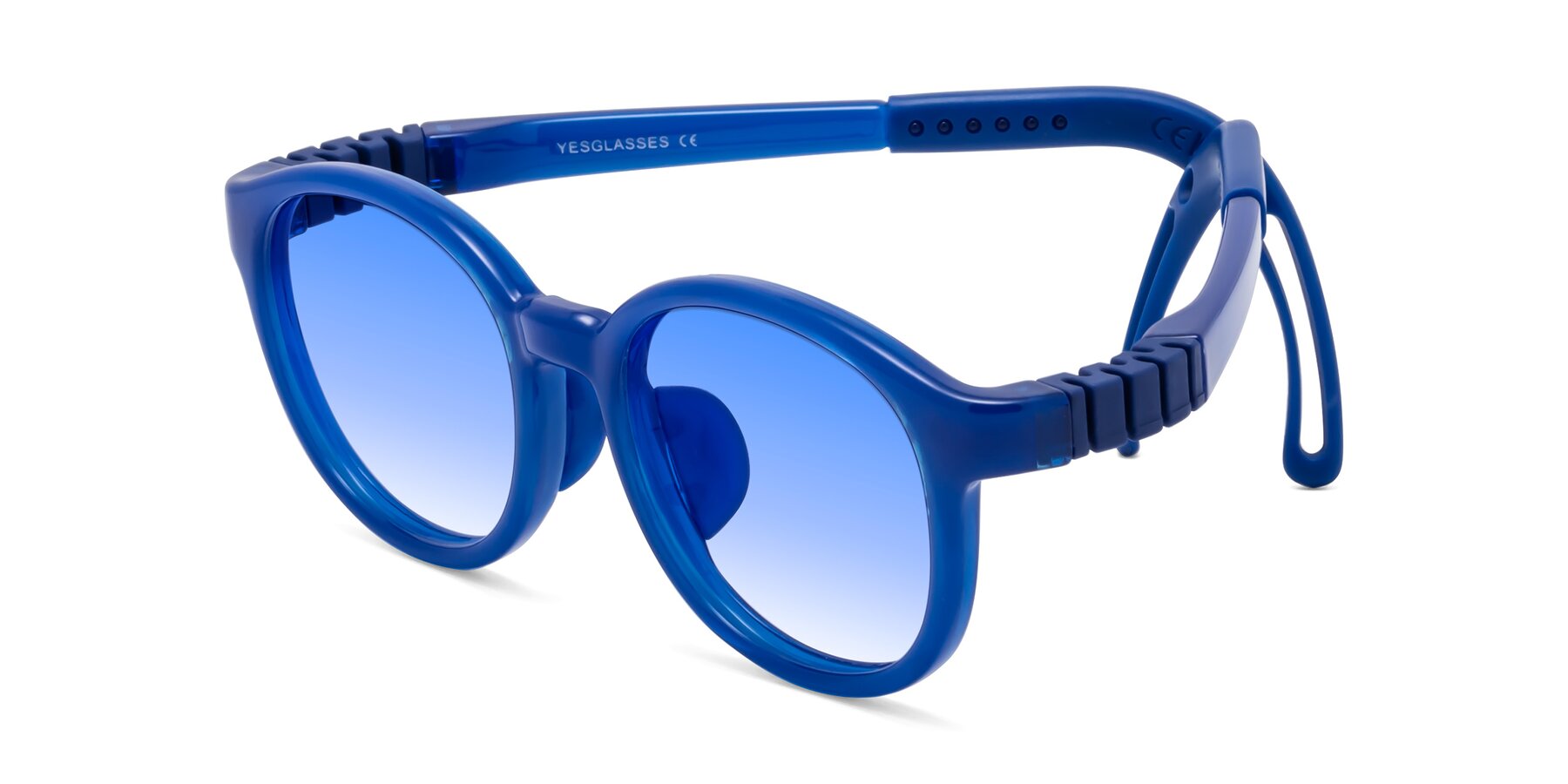 Angle of Anahid in Sailor Blue with Blue Gradient Lenses