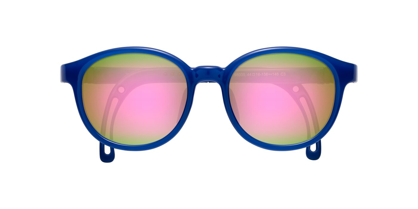 Anahid - Sailor Blue Flash Mirrored Sunglasses