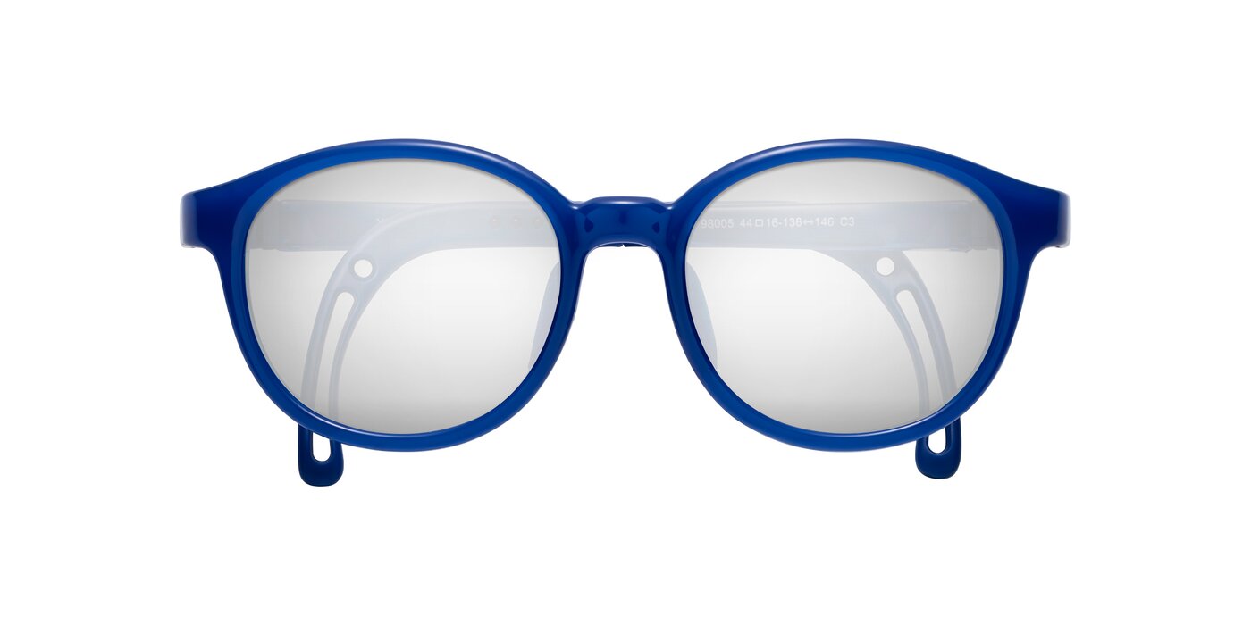 Anahid - Sailor Blue Flash Mirrored Sunglasses