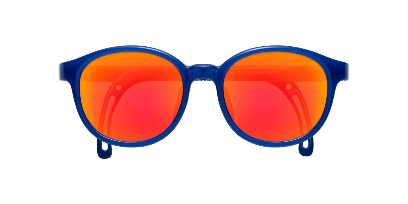 Anahid - Sailor Blue Flash Mirrored Sunglasses