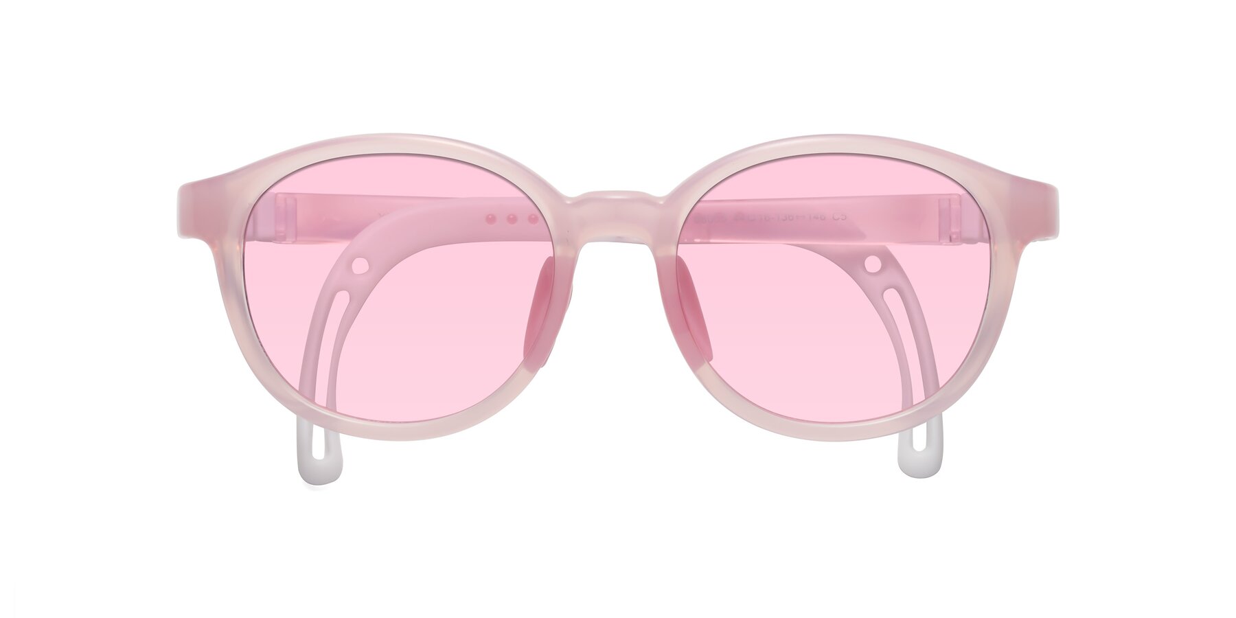 Folded Front of Anahid in Artist Pink with Light Pink Tinted Lenses