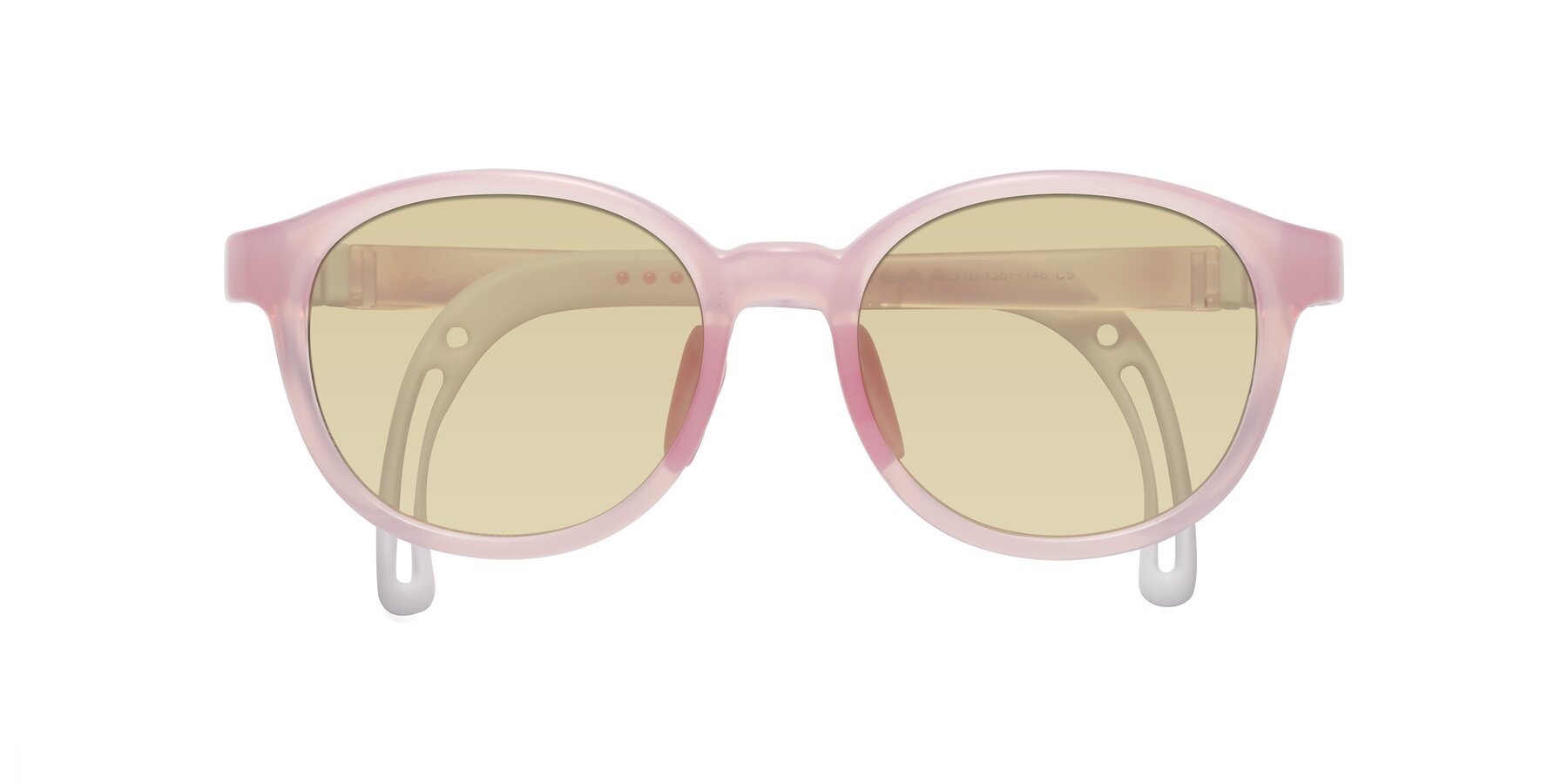 Folded Front of Anahid in Artist Pink with Light Champagne Tinted Lenses