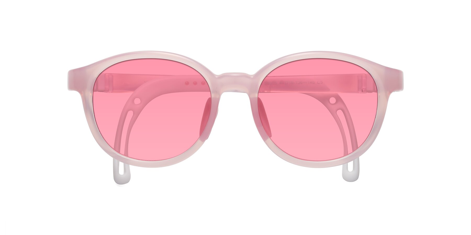 Folded Front of Anahid in Artist Pink with Pink Tinted Lenses