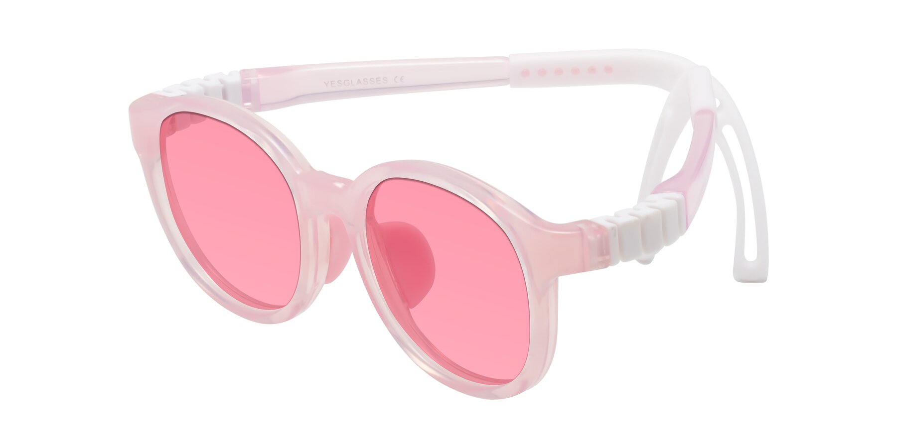 Angle of Anahid in Artist Pink with Pink Tinted Lenses