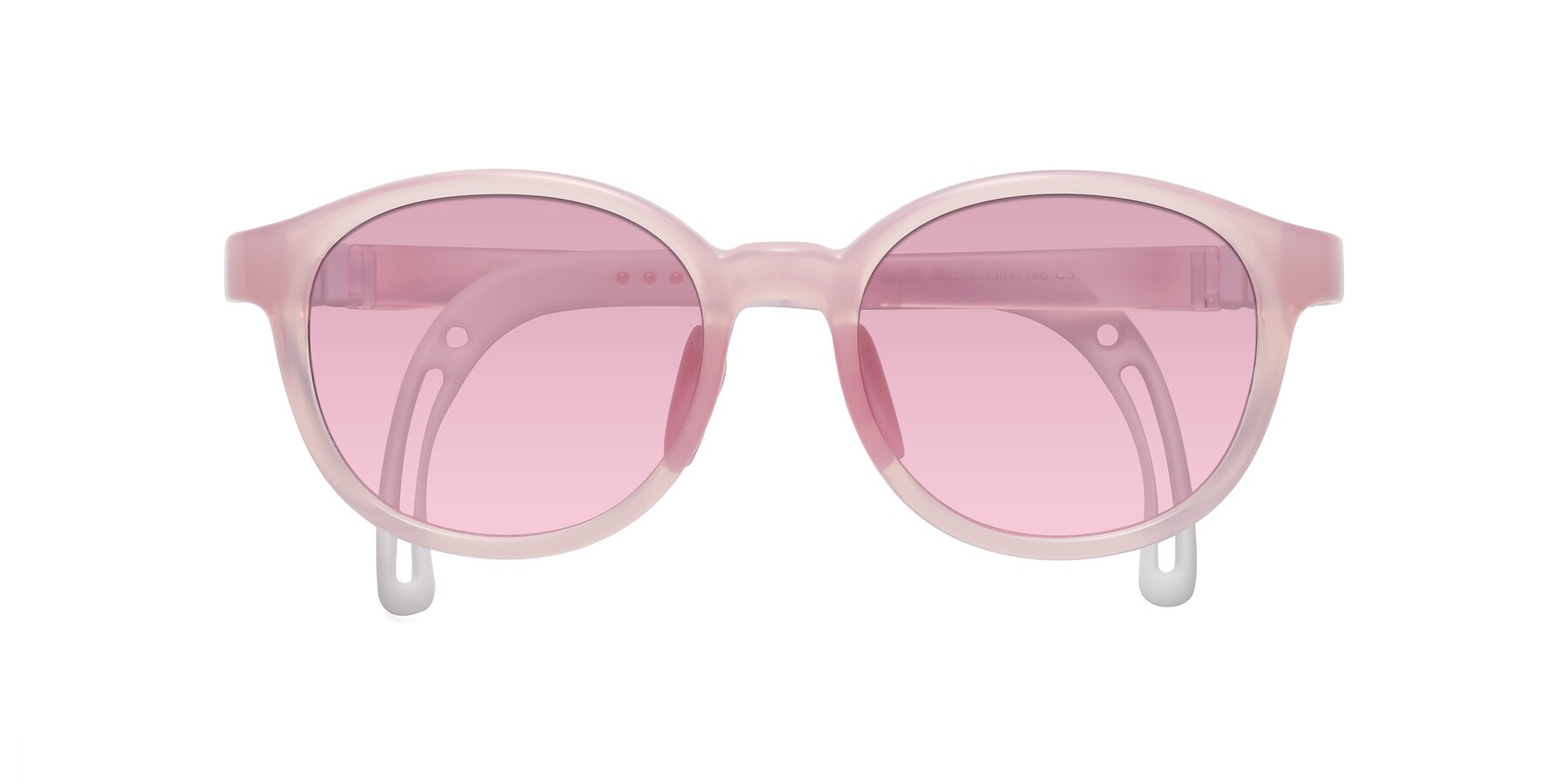 Folded Front of Anahid in Artist Pink with Light Wine Tinted Lenses