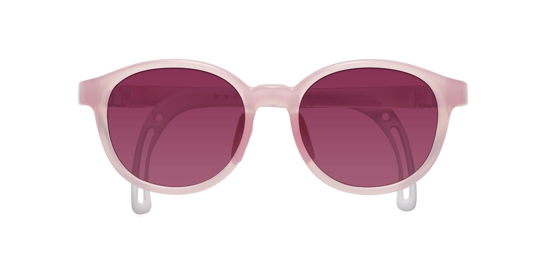 Folded Front of Anahid in Artist Pink with Wine Tinted Lenses