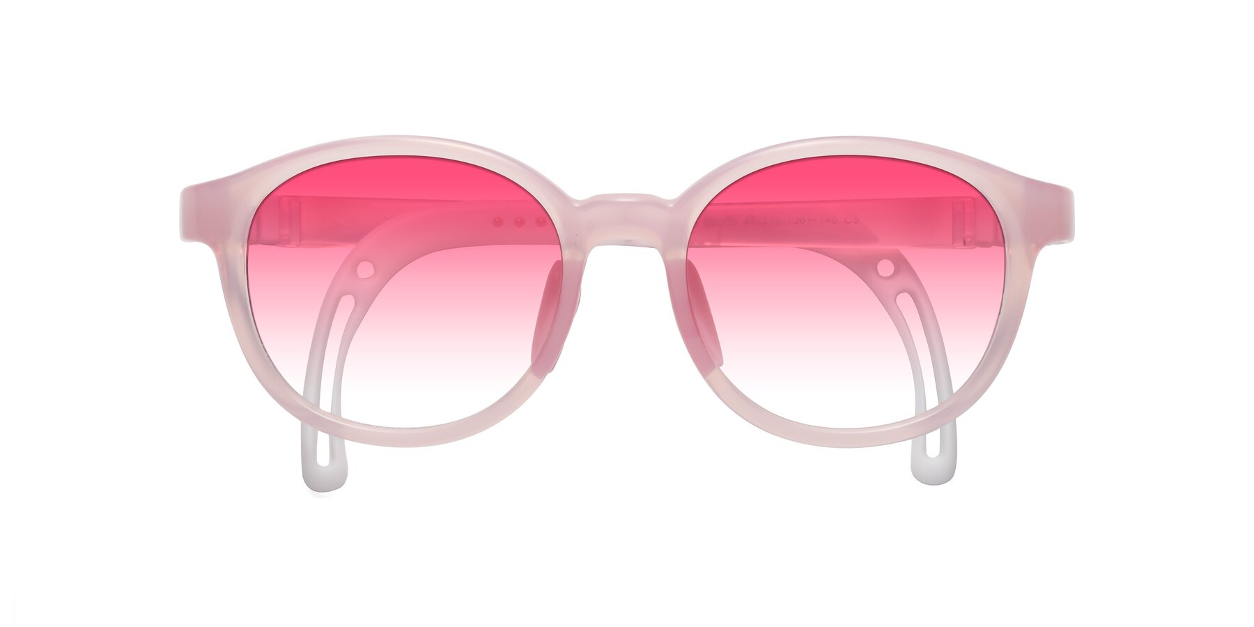 Folded Front of Anahid in Artist Pink with Pink Gradient Lenses