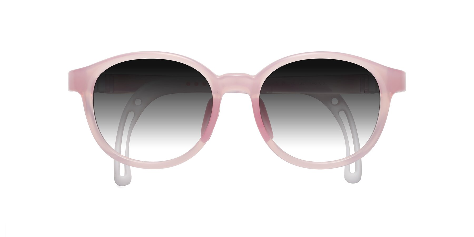 Folded Front of Anahid in Artist Pink with Gray Gradient Lenses