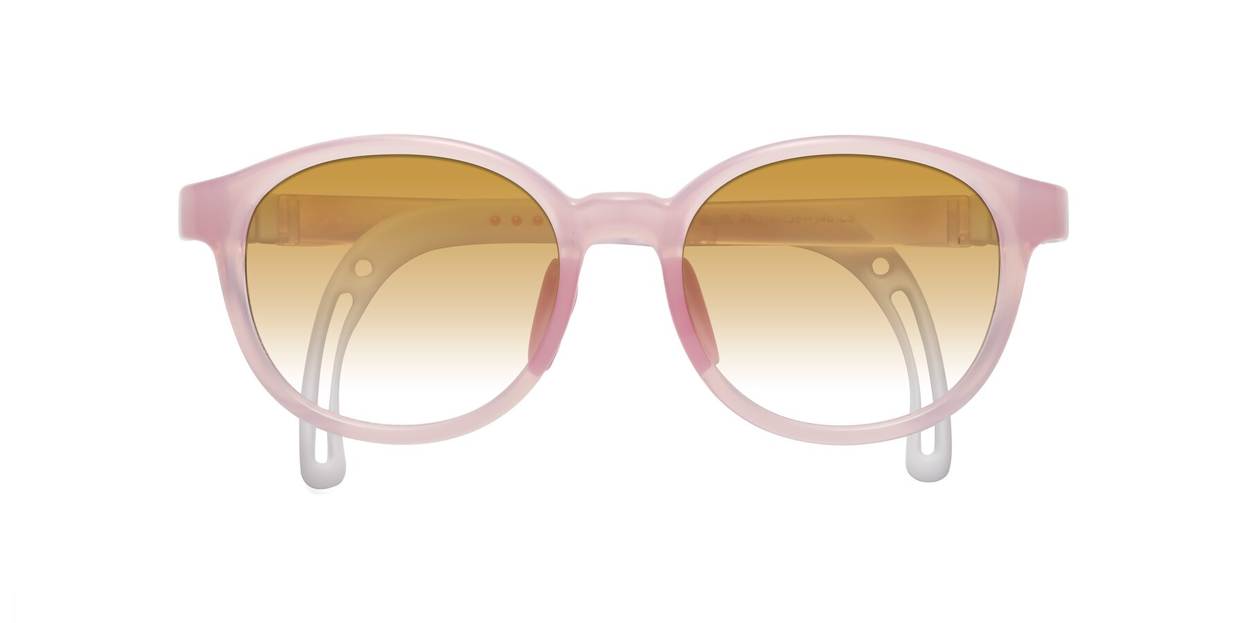 Folded Front of Anahid in Artist Pink with Champagne Gradient Lenses