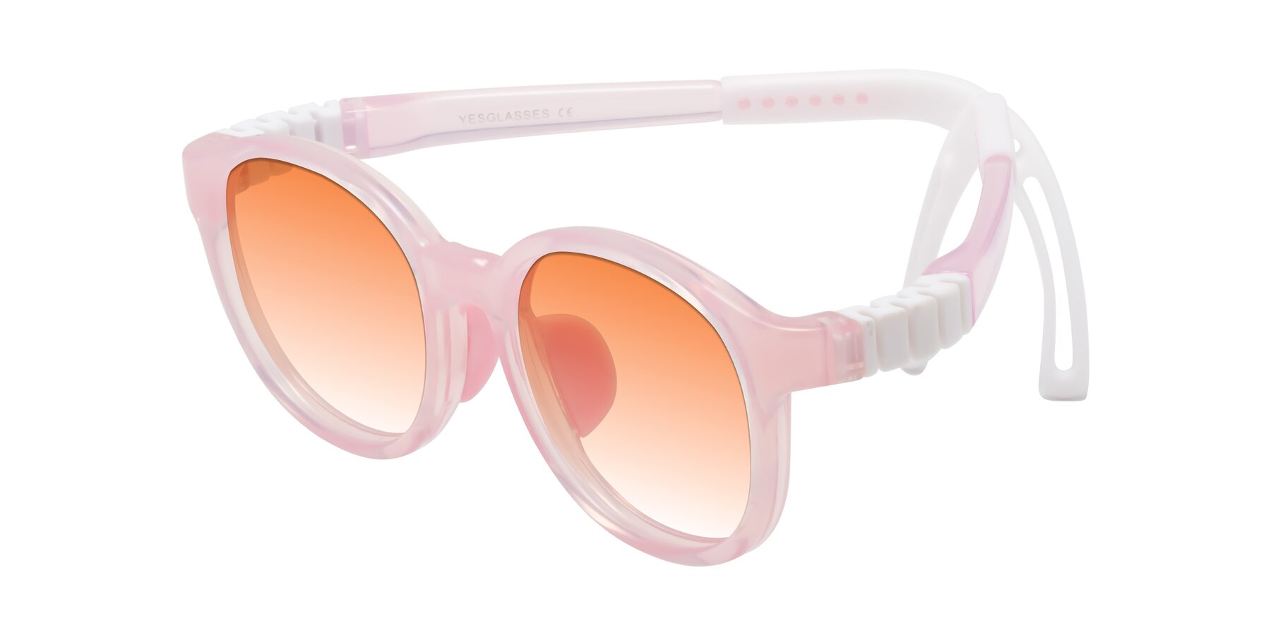 Angle of Anahid in Artist Pink with Orange Gradient Lenses