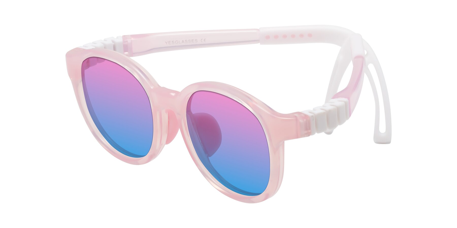 Angle of Anahid in Artist Pink with Pink / Blue Gradient Lenses