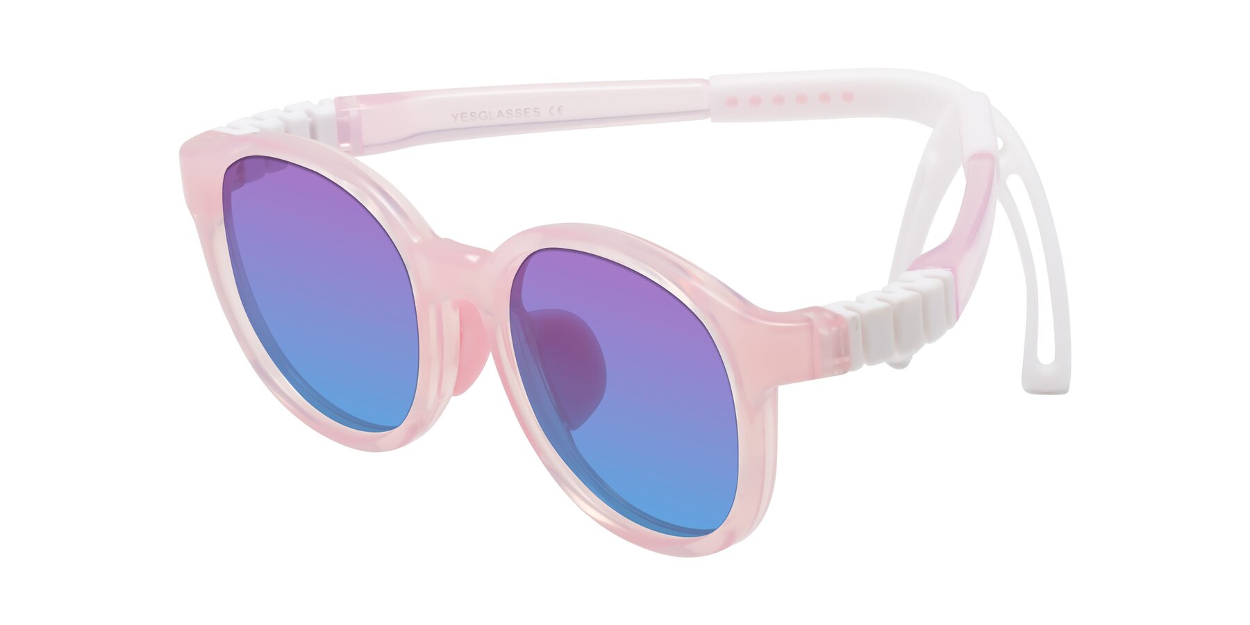 Angle of Anahid in Artist Pink with Purple / Blue Gradient Lenses