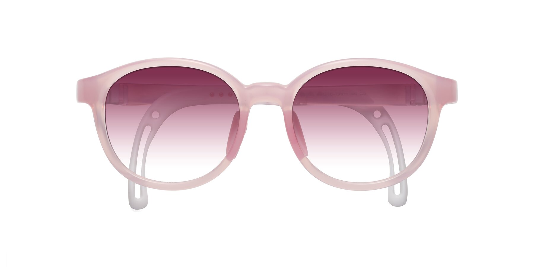 Folded Front of Anahid in Artist Pink with Wine Gradient Lenses