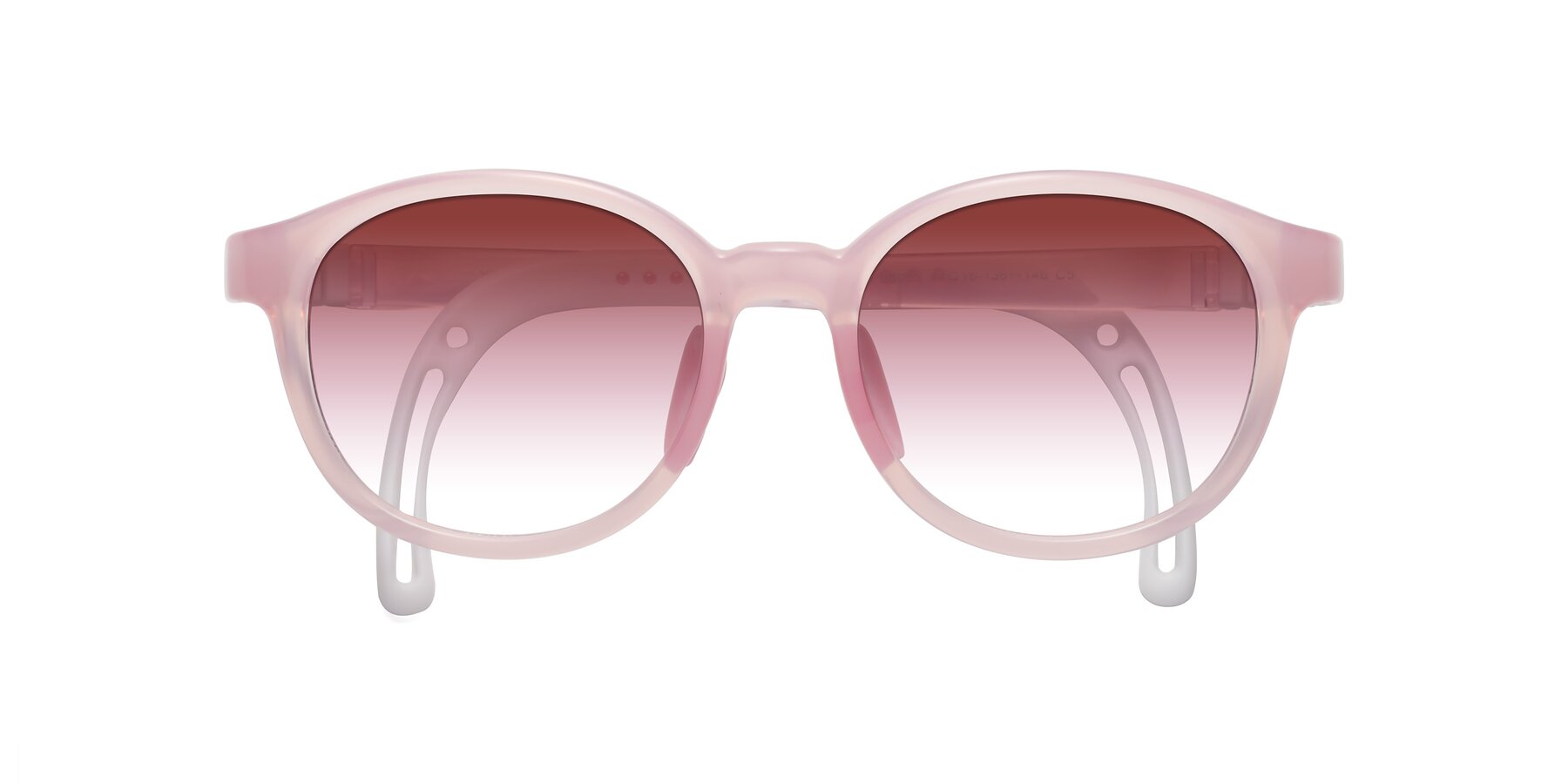 Folded Front of Anahid in Artist Pink with Garnet Gradient Lenses