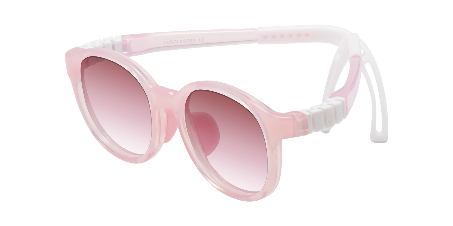 Angle of Anahid in Artist Pink with Garnet Gradient Lenses