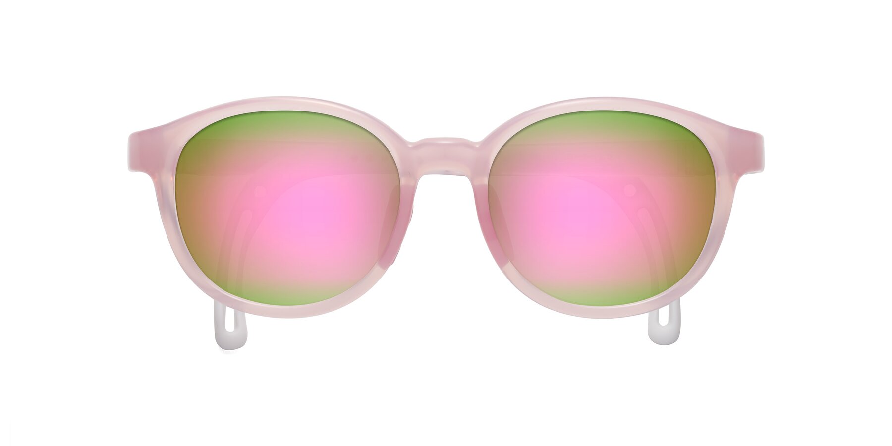 Folded Front of Anahid in Artist Pink with Pink Mirrored Lenses