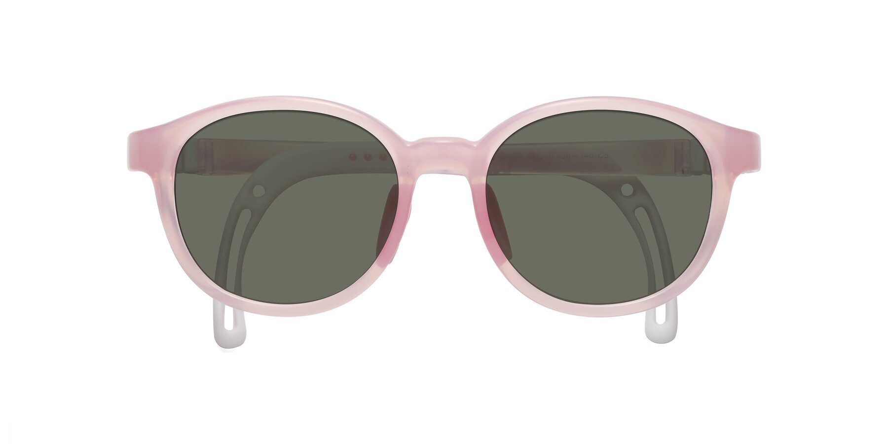 Folded Front of Anahid in Artist Pink with Gray Polarized Lenses