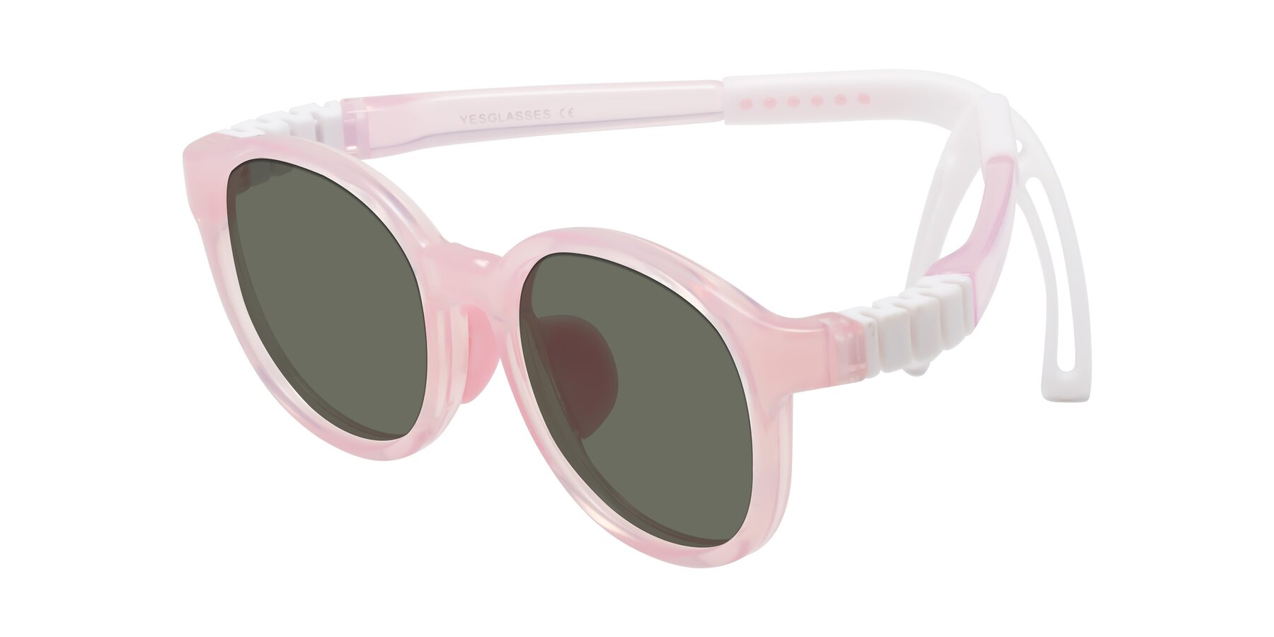 Angle of Anahid in Artist Pink with Gray Polarized Lenses