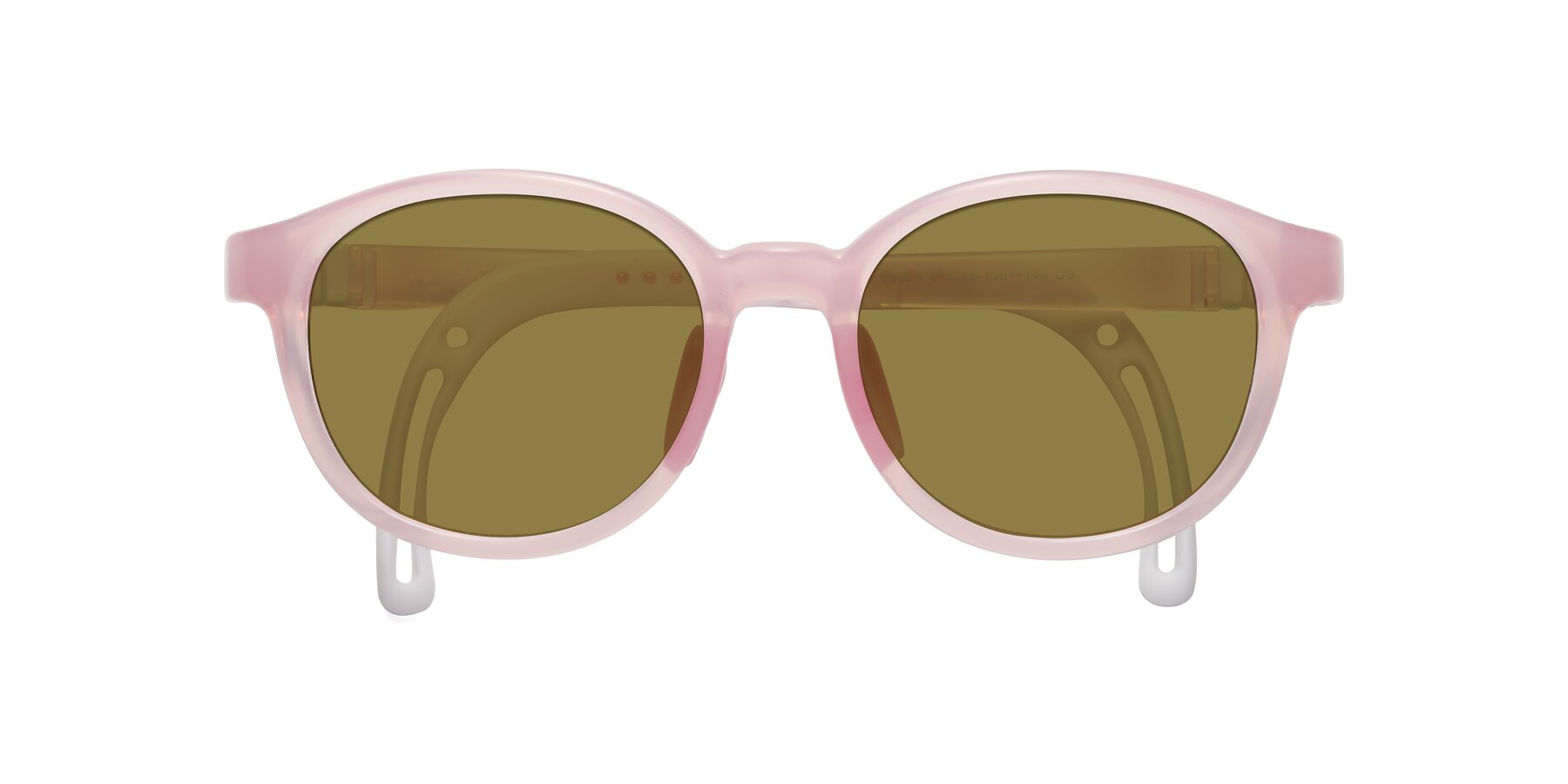 Folded Front of Anahid in Artist Pink with Brown Polarized Lenses