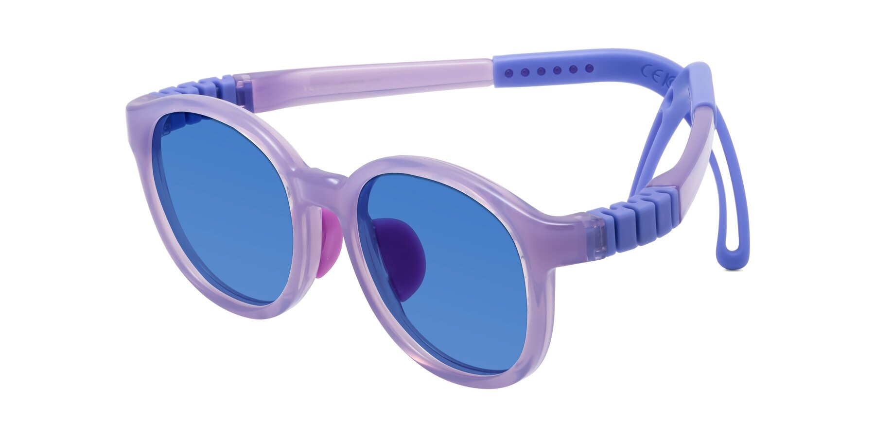 Angle of Anahid in Magician Purple with Blue Tinted Lenses