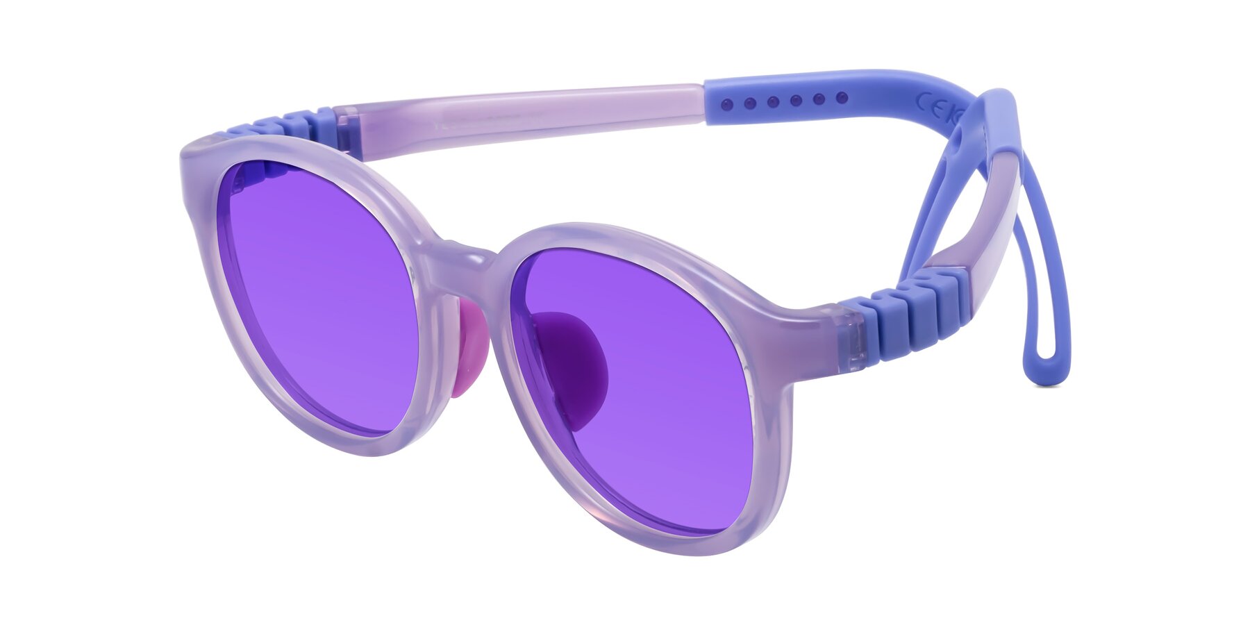 Angle of Anahid in Magician Purple with Purple Tinted Lenses