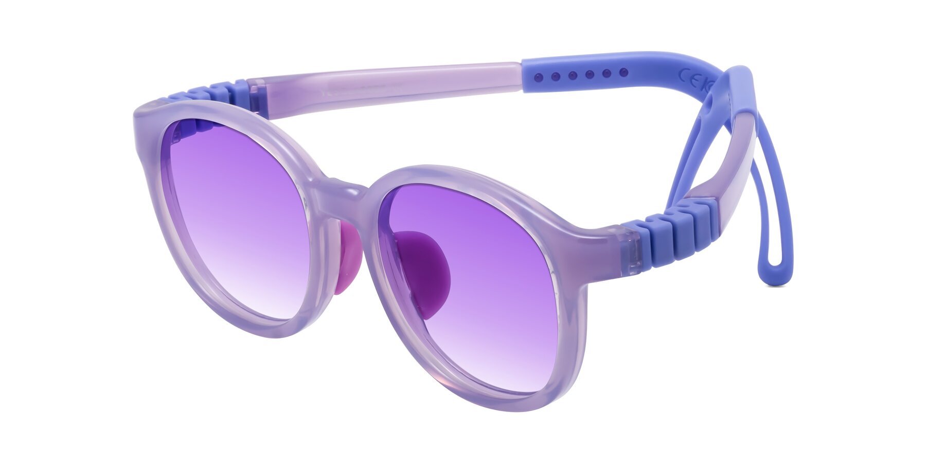 Angle of Anahid in Magician Purple with Purple Gradient Lenses