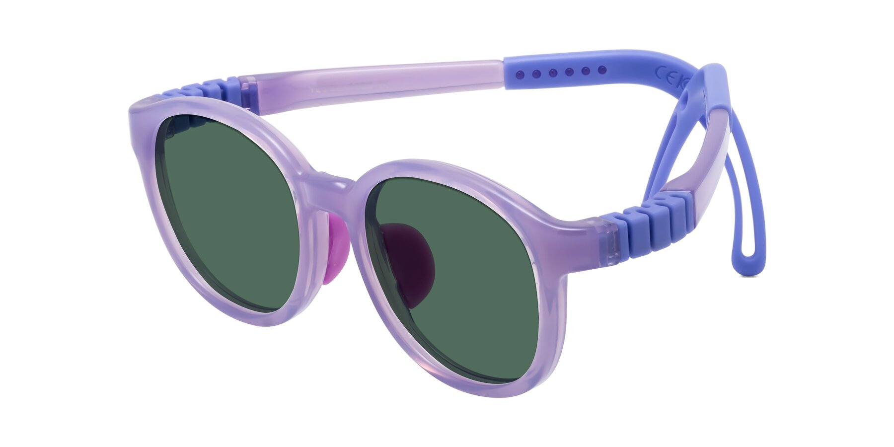 Angle of Anahid in Magician Purple with Green Polarized Lenses