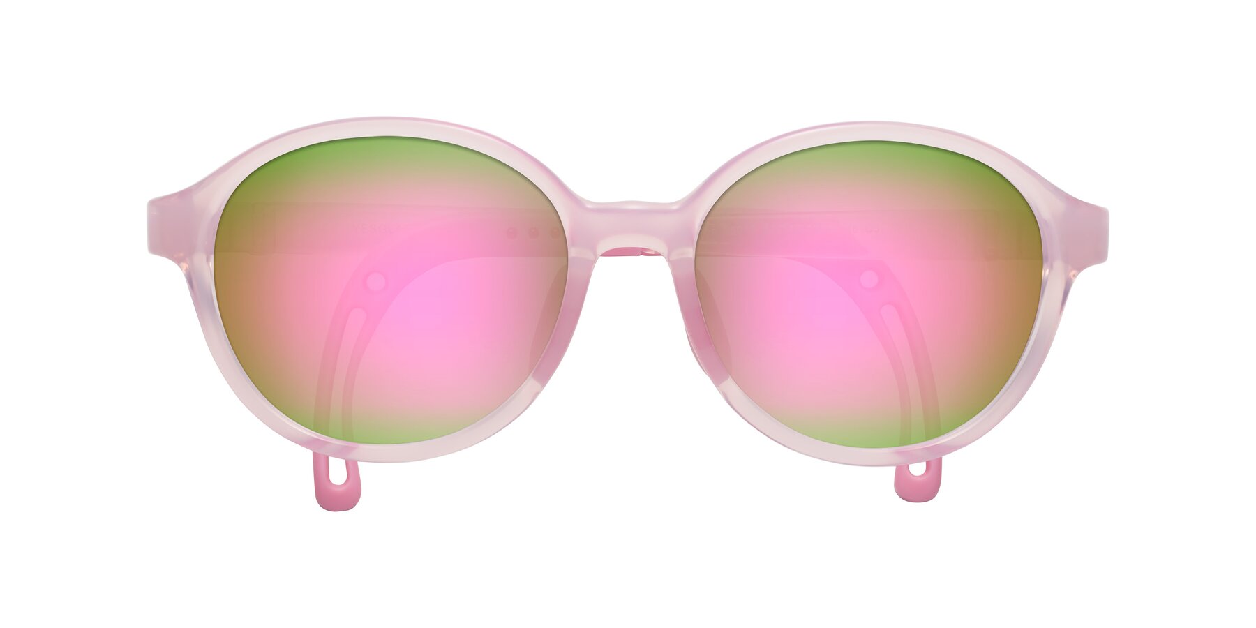 Folded Front of Zerlina in Artist Pink with Pink Mirrored Lenses