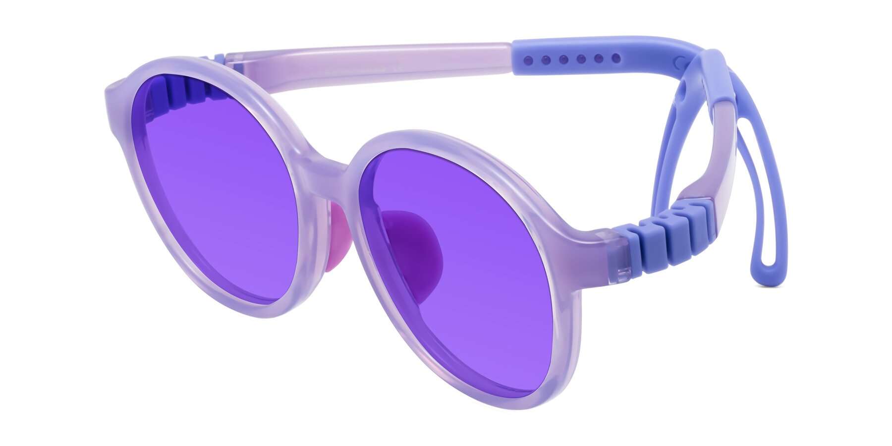 Angle of Zerlina in Magician Purple with Purple Tinted Lenses