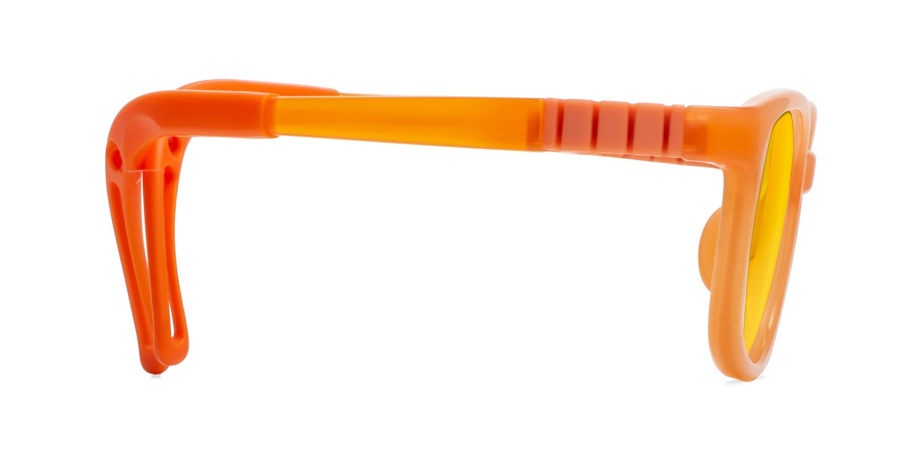 Side of Hesper in Hunter Orange with Yellow Tinted Lenses