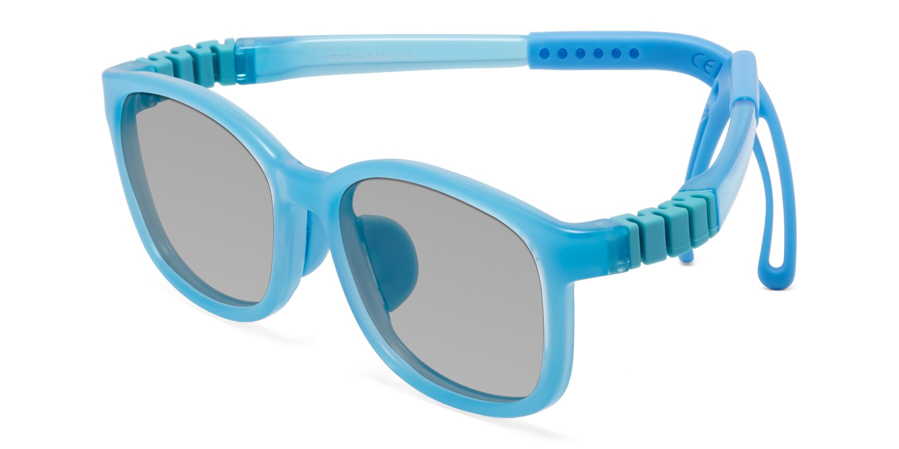 Angle of Hesper in Pilot Blue with Light Gray Tinted Lenses