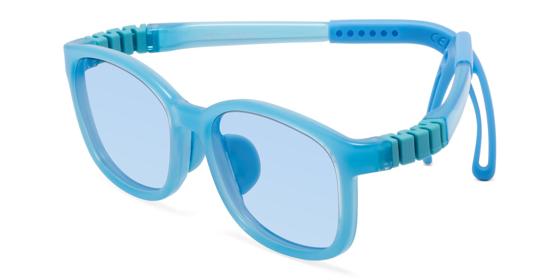 Angle of Hesper in Pilot Blue with Light Blue Tinted Lenses