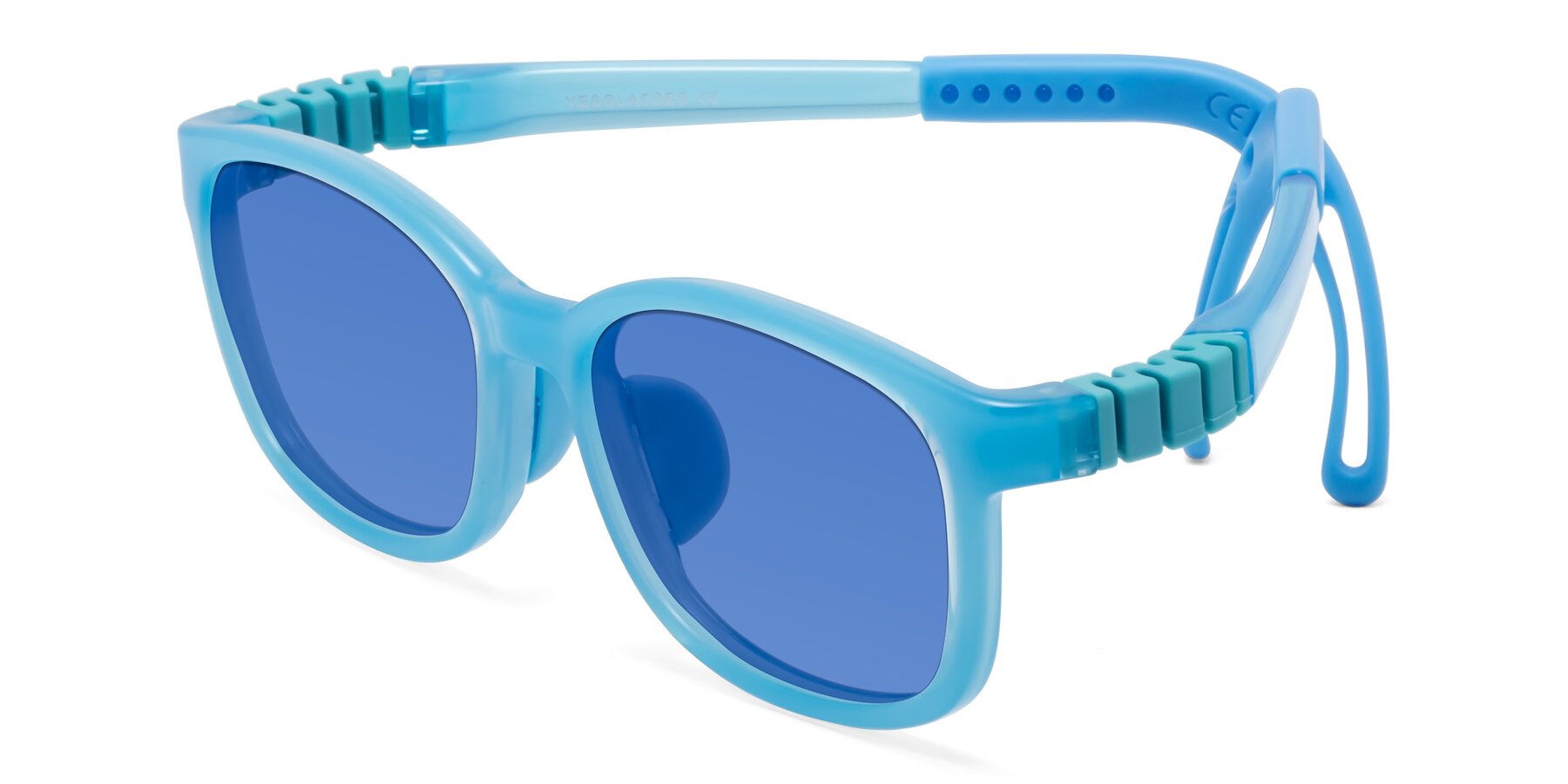 Angle of Hesper in Pilot Blue with Blue Tinted Lenses