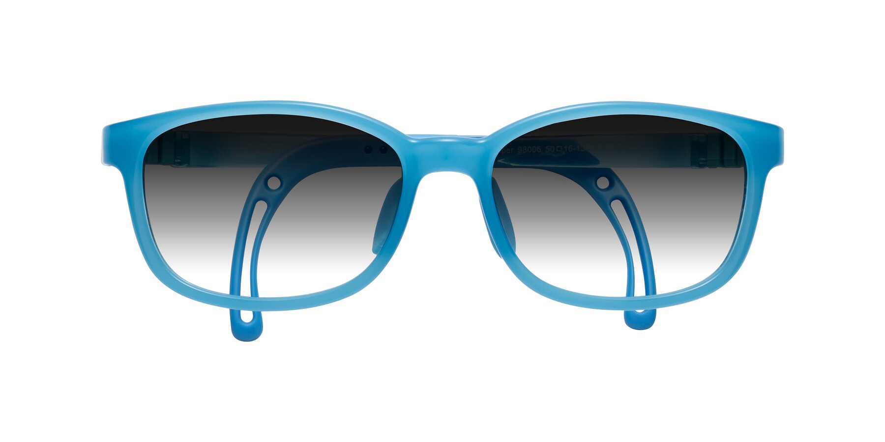 Folded Front of Hesper in Pilot Blue with Gray Gradient Lenses