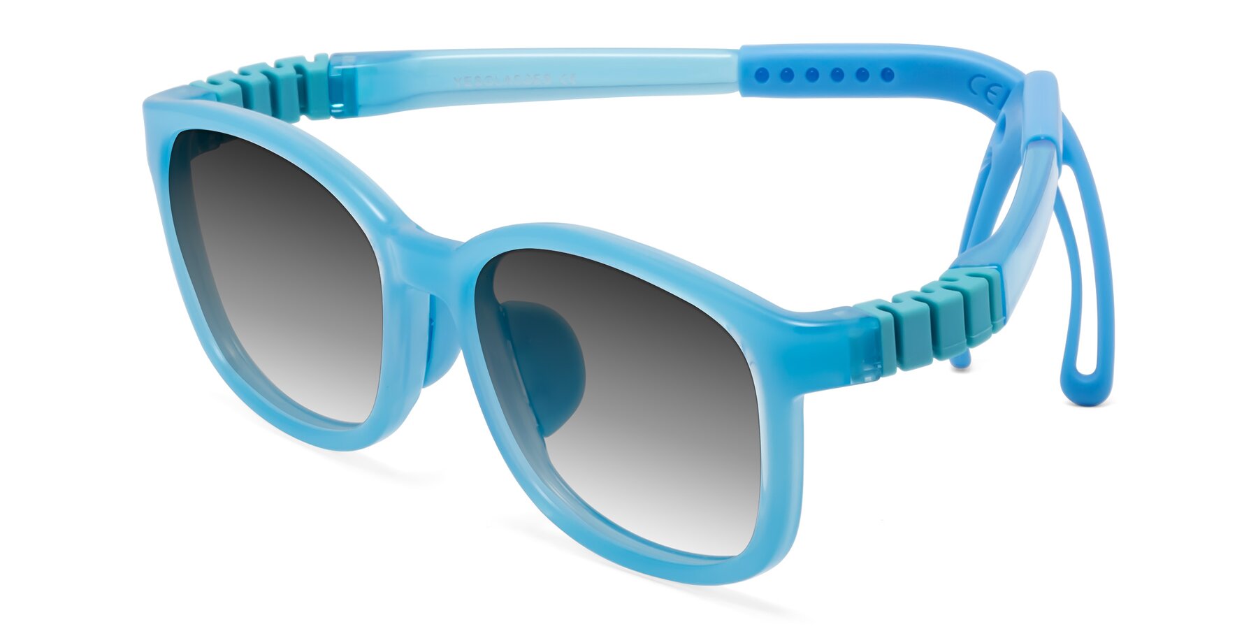 Angle of Hesper in Pilot Blue with Gray Gradient Lenses