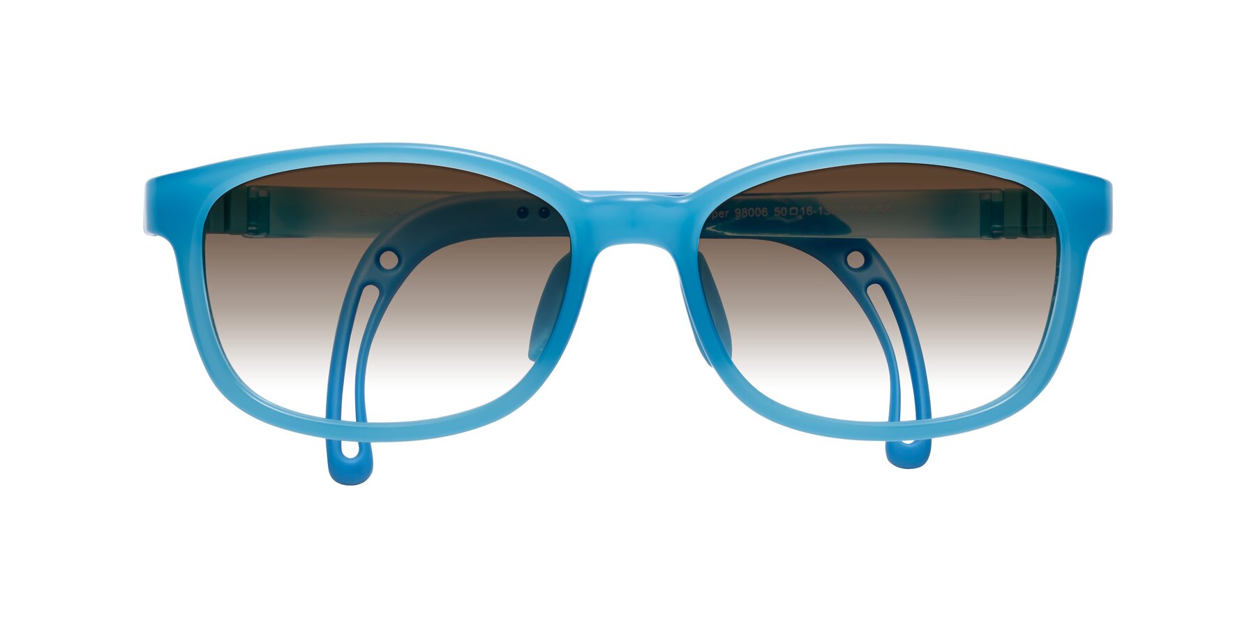 Folded Front of Hesper in Pilot Blue with Brown Gradient Lenses