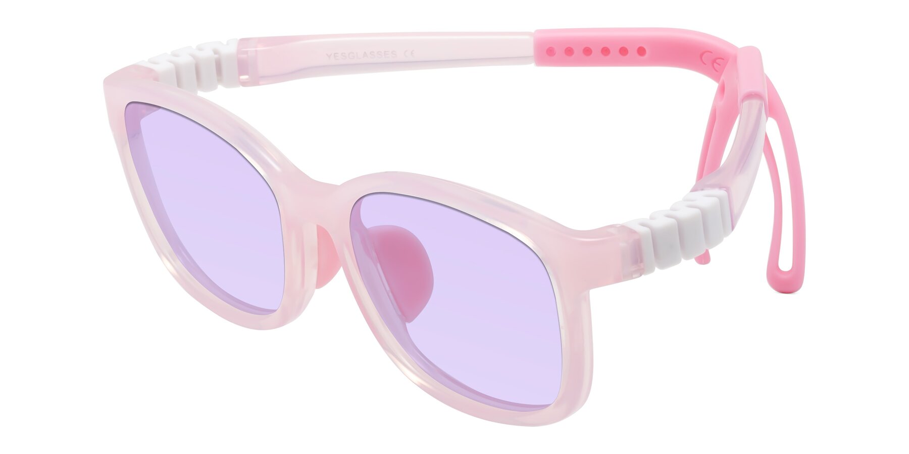 Angle of Hesper in Artist Pink with Light Purple Tinted Lenses