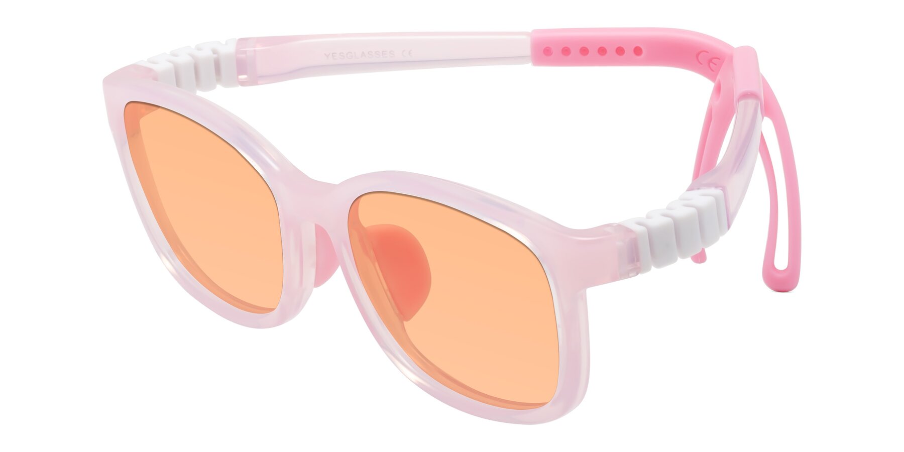 Angle of Hesper in Artist Pink with Light Orange Tinted Lenses