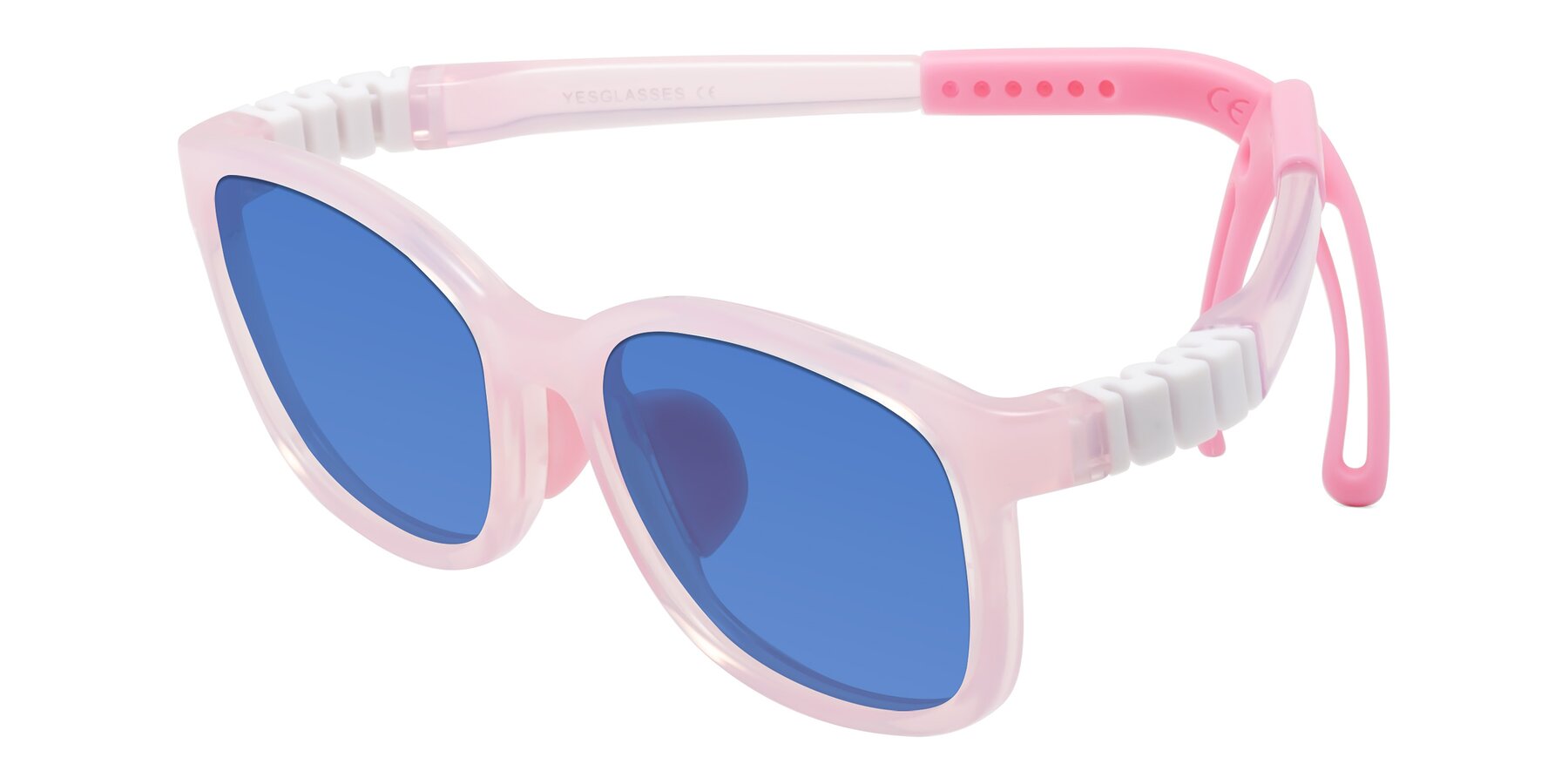 Angle of Hesper in Artist Pink with Blue Tinted Lenses