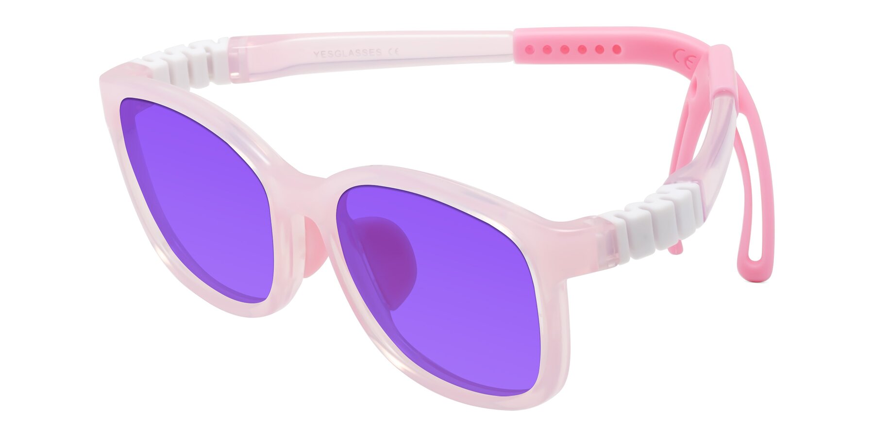 Angle of Hesper in Artist Pink with Purple Tinted Lenses