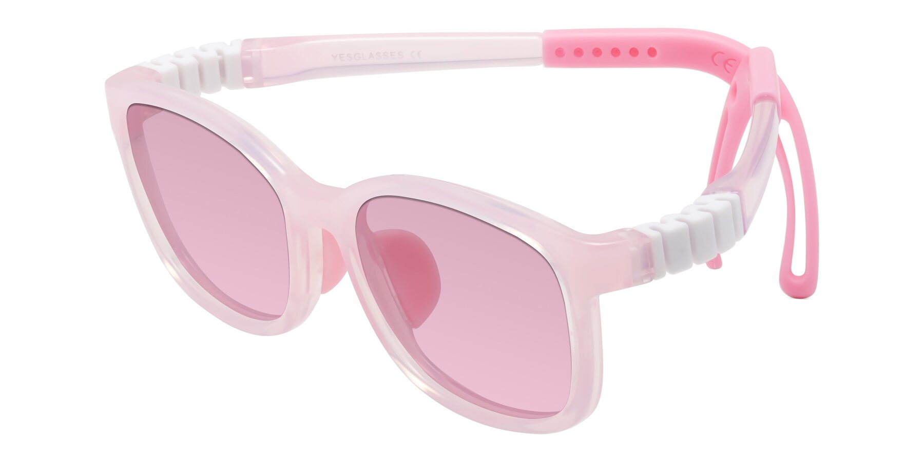 Angle of Hesper in Artist Pink with Light Wine Tinted Lenses